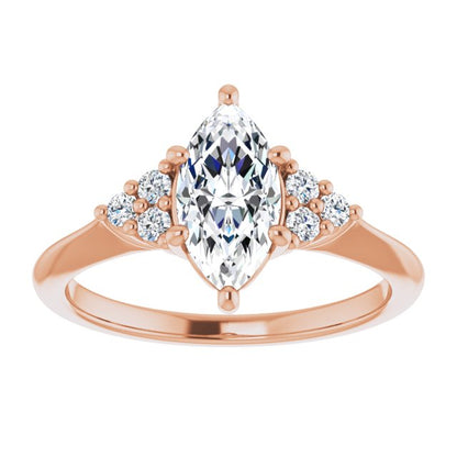 Marquise Antique Inspired Design Engagement Ring