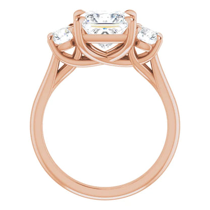 Princess Accent Engagement Ring