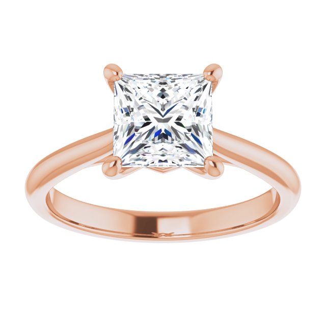 Princess Solitaire Engagement Ring