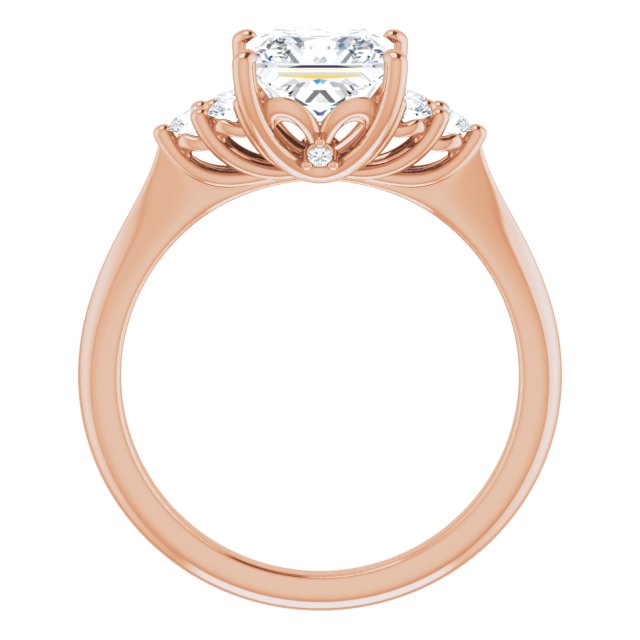 Princess Antique Inspired Design Engagement Ring