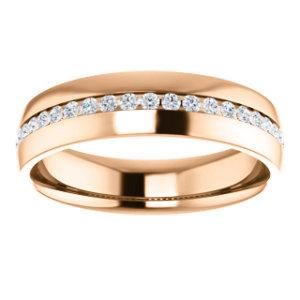 Men's Diamond Wedding Band - I Heart Moissanites