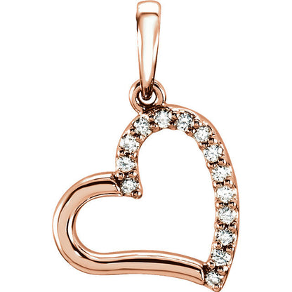 Moissanite Heart Pendant - I Heart Moissanites