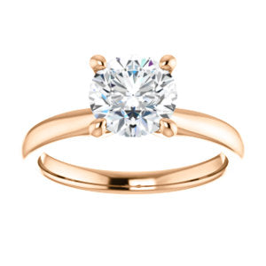 Four Claw Round Brilliant Solitaire Engagement Ring