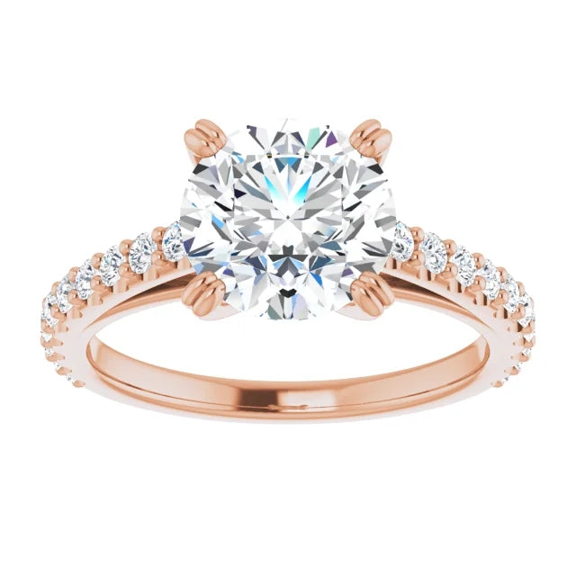 Round Brilliant Claw Set Style Engagement Ring