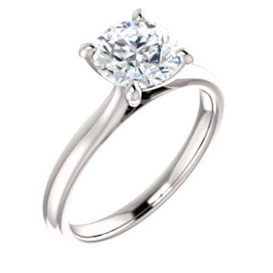 Four Claw Round Brilliant Solitaire Engagement Ring