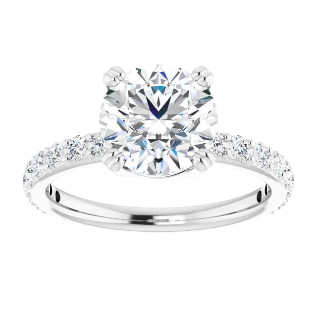 Round Brilliant Claw Set Style Engagement Ring