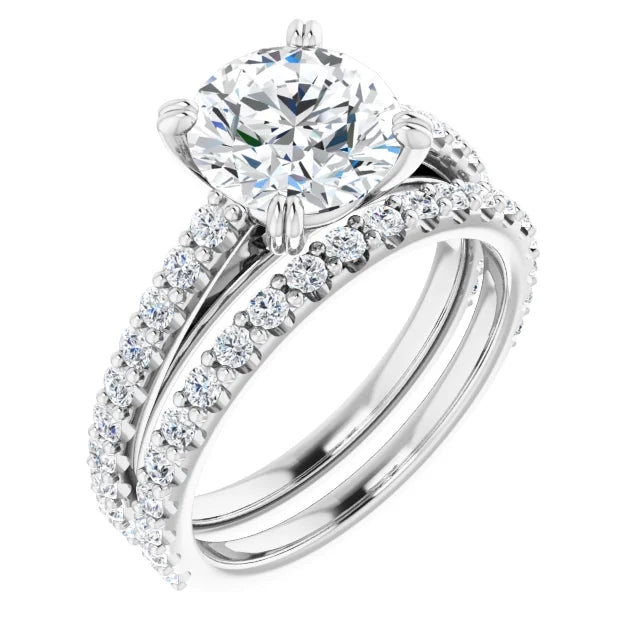 Round Brilliant Claw Set Style Engagement Ring