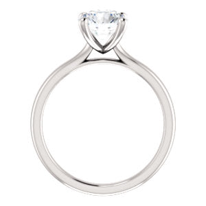 Four Claw Round Brilliant Solitaire Engagement Ring