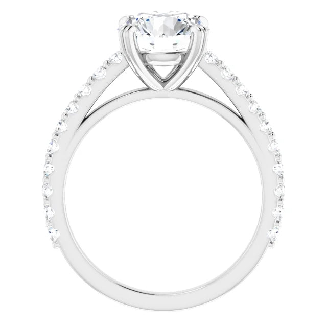 Round Brilliant Claw Set Style Engagement Ring