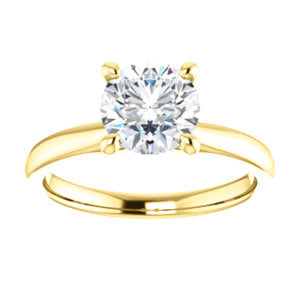 Four Claw Round Brilliant Solitaire Engagement Ring