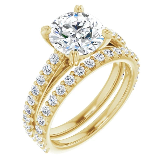 Round Brilliant Claw Set Style Engagement Ring