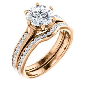 Round Brilliant Channel Set Style Engagement Ring