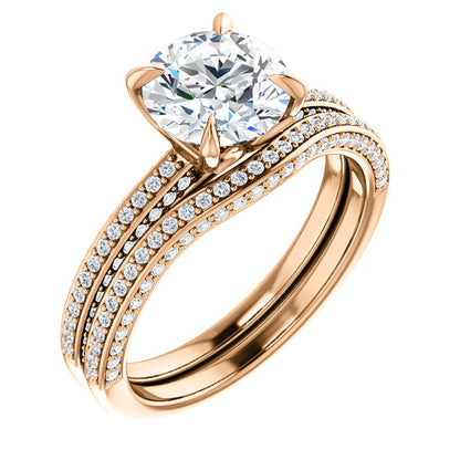 Round Brilliant Claw Set Style Engagement Ring