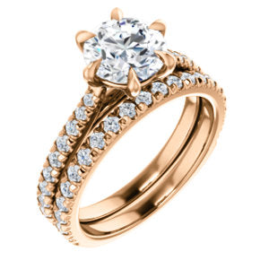 Round Brilliant Six Claw Set Style Engagement Ring