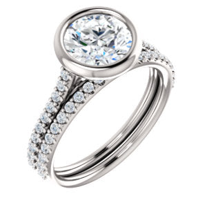 Round Brilliant Bezel Style Engagement Ring