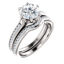 Round Brilliant Channel Set Style Engagement Ring