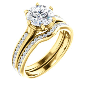 Round Brilliant Channel Set Style Engagement Ring