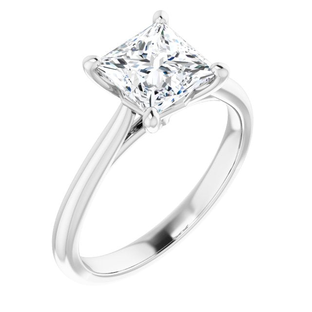 Princess Solitaire Engagement Ring