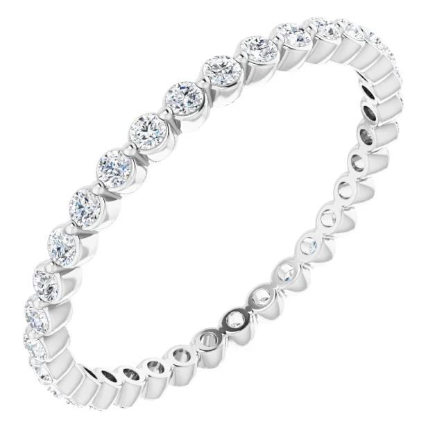 Round Brilliant Lab Grown Diamond Eternity Band