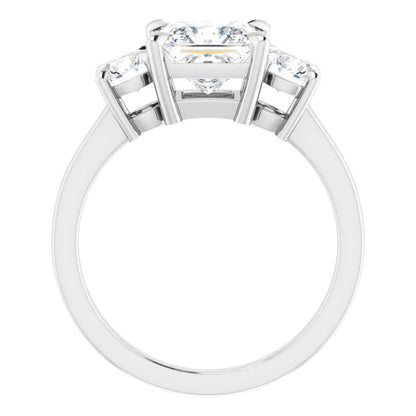 Princess Accent Engagement Ring