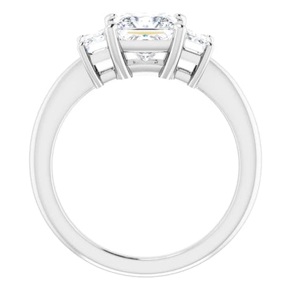 Princess Accent Engagement Ring