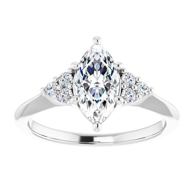 Marquise Antique Inspired Design Engagement Ring