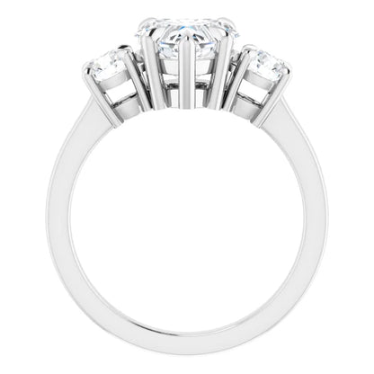 Heart Accent Engagement Ring