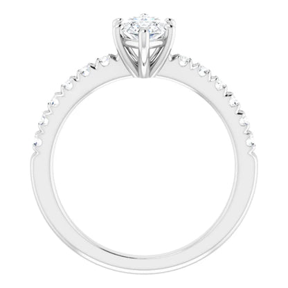 Marquise Six Claw Set Style Engagement Ring