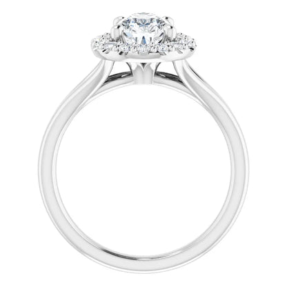 Pear Halo Style Engagement Ring