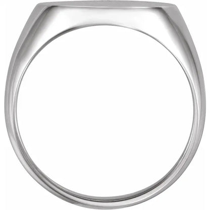 Men's Oval Signet Ring