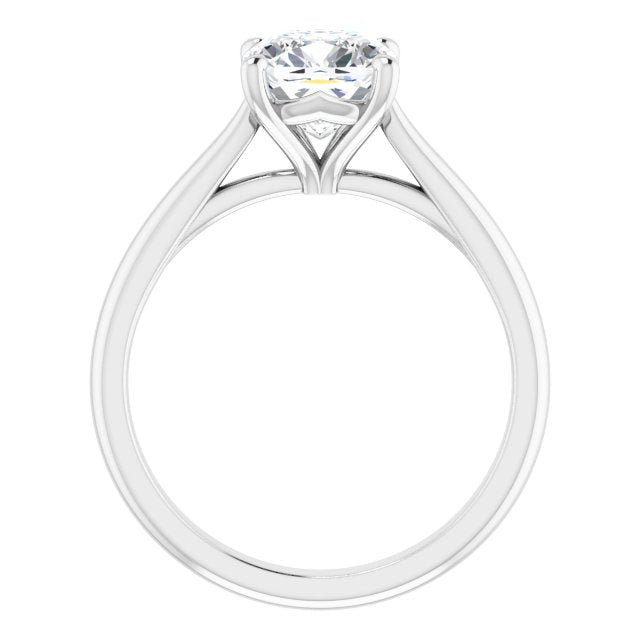 Cushion Solitaire Engagement Ring