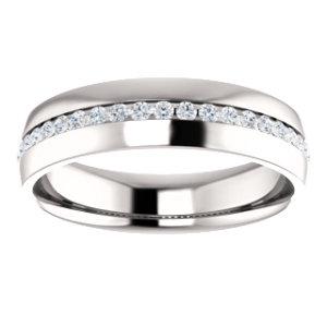 Men's Diamond Wedding Band - I Heart Moissanites