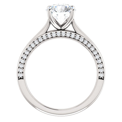 Round Brilliant Claw Set Style Engagement Ring