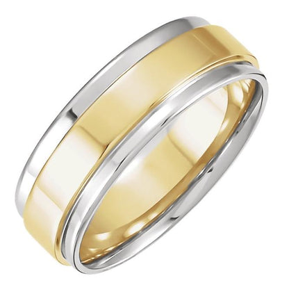 Men's Flat Edge Wedding Band