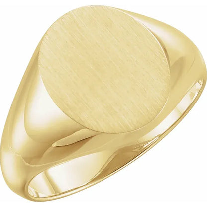 Men's Oval Signet Ring