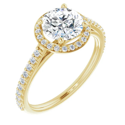 Round Brilliant Halo Style Engagement Ring