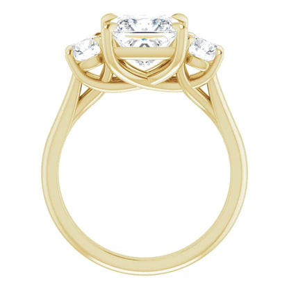 Princess Accent Engagement Ring