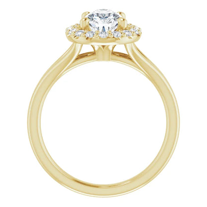 Pear Halo Style Engagement Ring