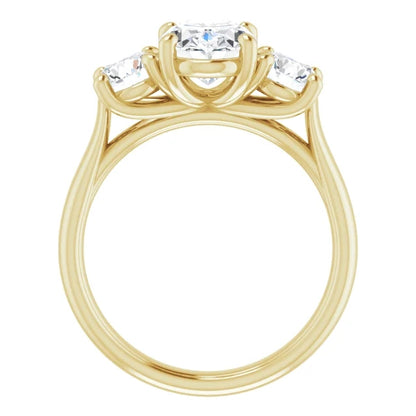 Oval Accent Engagement Ring