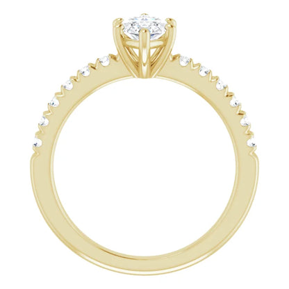 Marquise Six Claw Set Style Engagement Ring