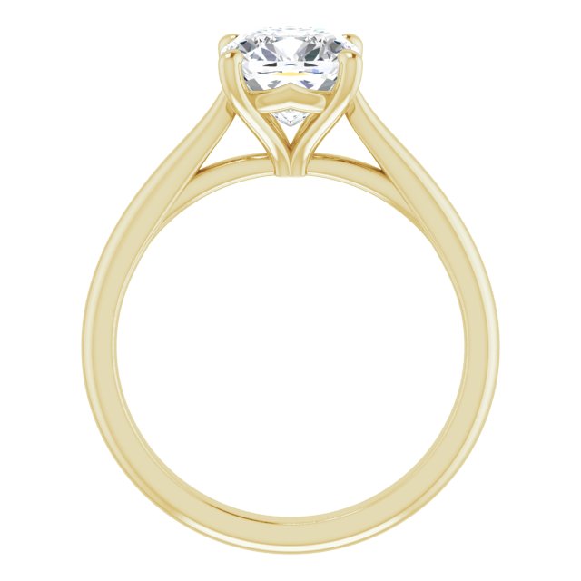 Cushion Solitaire Engagement Ring