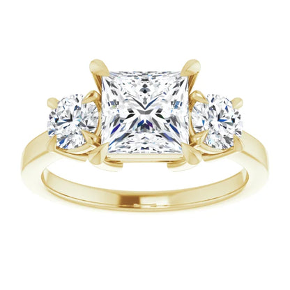 Princess Accent Engagement Ring