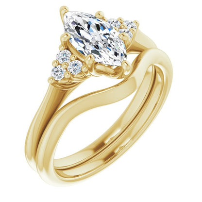 Marquise Antique Inspired Design Engagement Ring