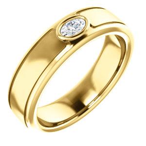 Men's Diamond Wedding Band - I Heart Moissanites