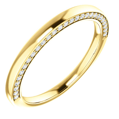 Hidden Lab Diamond Wedding Band