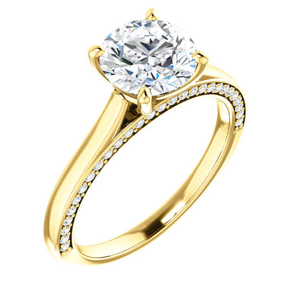 Round Brilliant Claw Set Style Engagement Ring