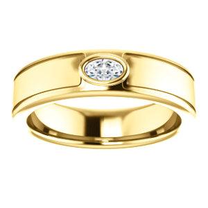 Men's Diamond Wedding Band - I Heart Moissanites