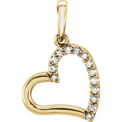 Moissanite Heart Pendant - I Heart Moissanites